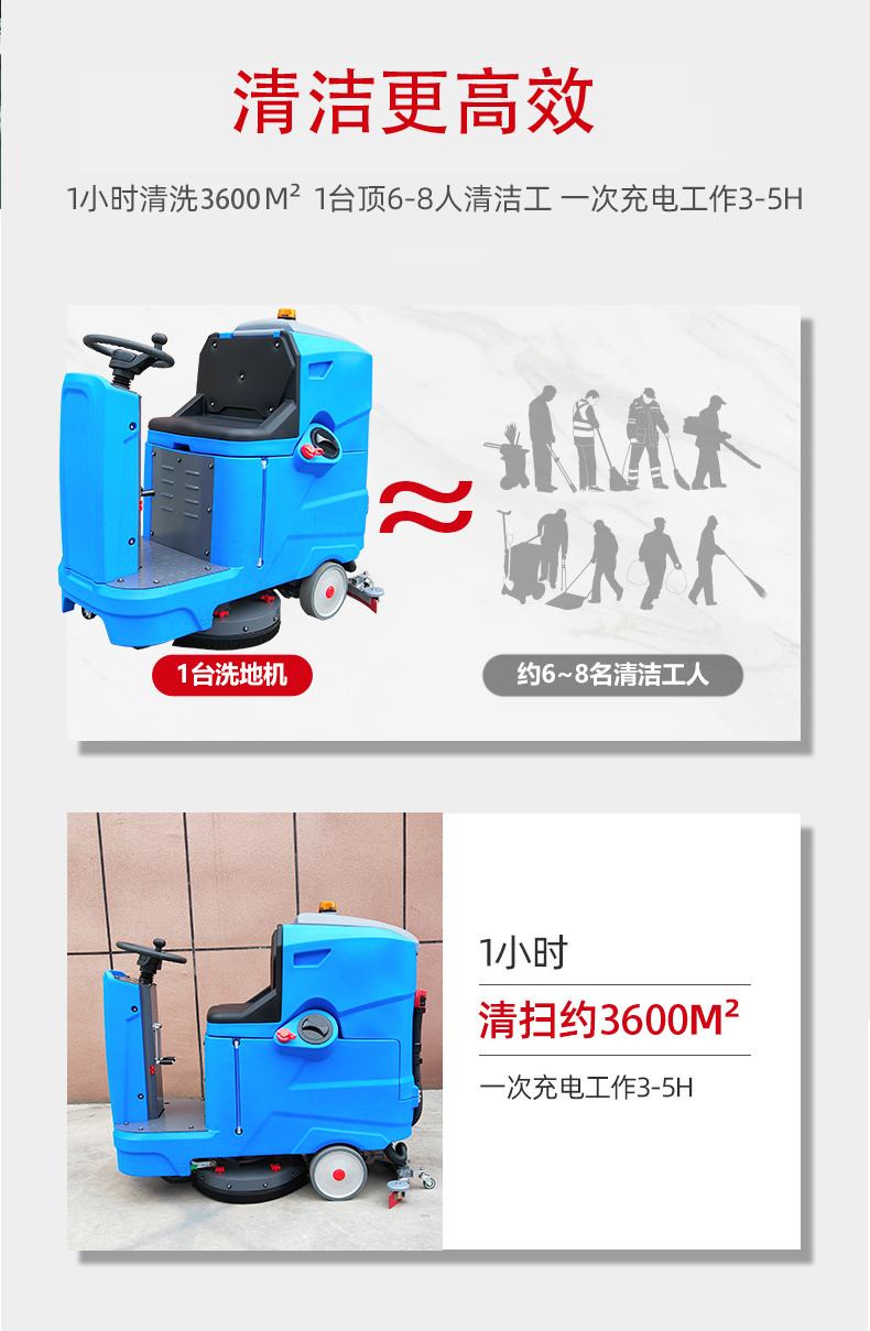 荆门驾驶式洗地机更适合用在高铁站